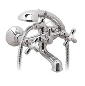 Ретро смеситель для ванны, короткий круглый излив, хром Vidima R1113AA / B9715AA /BA128AA Ретро смеситель для ванны, короткий круглый излив, хром Vidima R1113AA / B9715AA /BA128AA