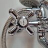 Ретро смеситель для ванны, короткий круглый излив, хром Vidima R1113AA / B9715AA /BA128AA Ретро смеситель для ванны, короткий круглый излив, хром Vidima R1113AA / B9715AA /BA128AA