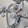 Ретро смеситель для ванны, короткий круглый излив, хром Vidima R1113AA / B9715AA /BA128AA Ретро смеситель для ванны, короткий круглый излив, хром Vidima R1113AA / B9715AA /BA128AA