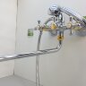 Ретро Смеситель для ванны, излив 320 мм, хром с золотом Vidima R1102LS /B9716LS /BA129LS Ретро Смеситель для ванны, излив 320 мм, хром с золотом Vidima R1102LS /B9716LS /BA129LS
