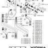 Ретро смеситель для ванны, короткий круглый излив, хром/золото Vidima R1113LS /B9715LS /BA128LS Ретро смеситель для ванны, короткий круглый излив, хром/золото Vidima R1113LS /B9715LS /BA128LS