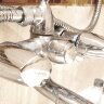 Флора смеситель для ванны, короткий круглый излив, хром Vidima R1907AA/B9729AA	/BA142AA