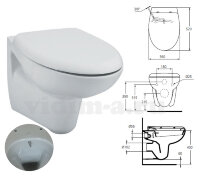 Подвесной унитаз с функцией биде Ecco New Ideal Standard W705501 +Сиденье с микролифтом W303001