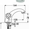 Вит Смеситель для умывальника, ?лягушка?- маленькая, хром Vidima B9745AA / R1504AA/ BA152AA