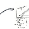 Сева-М смеситель для кухни, хром Vidima B1850AA	/BA024AA